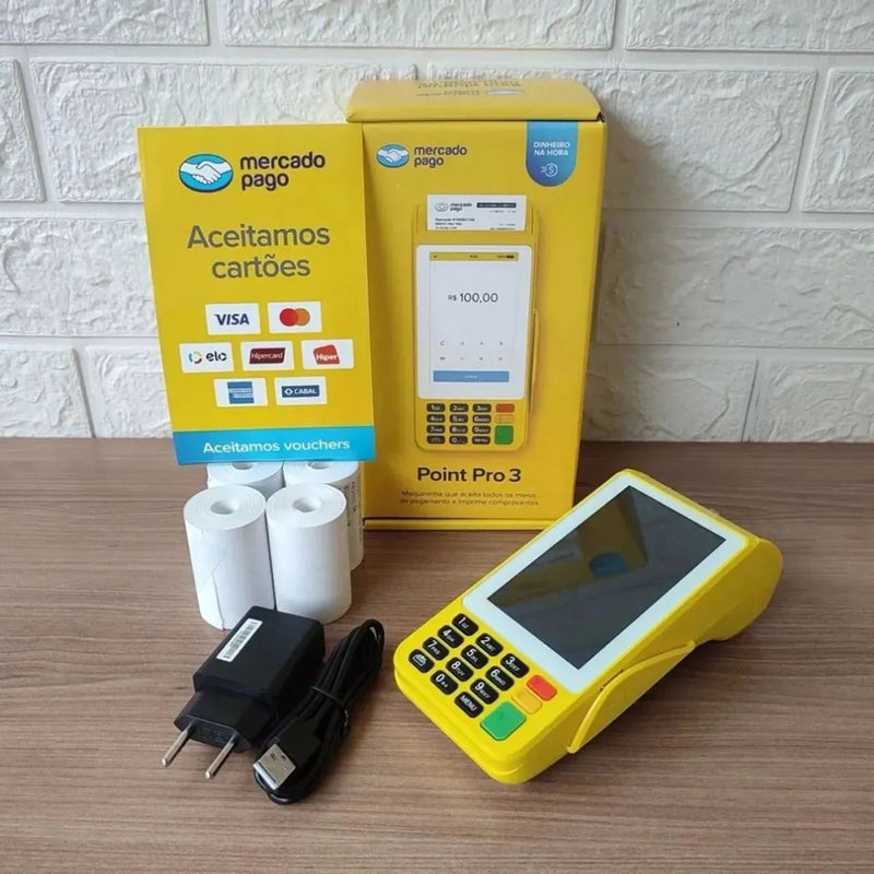 Point Pro 3 - Aceite Pagamentos por Cartão e Pix em Qualquer Lugar