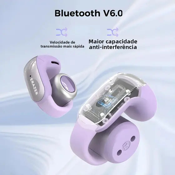 Fone Bluetooth Erazer XF28 PRO – Conectividade e Tradução Multilíngue com Bateria de Longa Duração