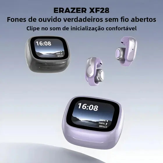 Fone Bluetooth Erazer XF28 PRO – Conectividade e Tradução Multilíngue com Bateria de Longa Duração