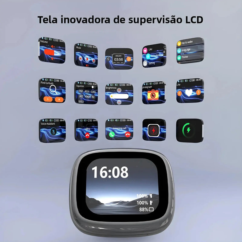 Fone Bluetooth Erazer XF28 PRO – Conectividade e Tradução Multilíngue com Bateria de Longa Duração