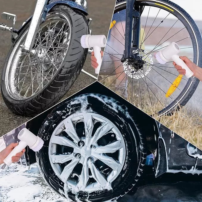 Escova Elétrica de Limpeza Portátil 5 em 1 Sem Fio | EaseClean – Limpador Multiuso para Cozinha e Banheiro