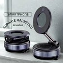 Suporte Magnético para Carro | Vaccum Magnet -  Fixação Prática e Ajuste 360° para Smartphones