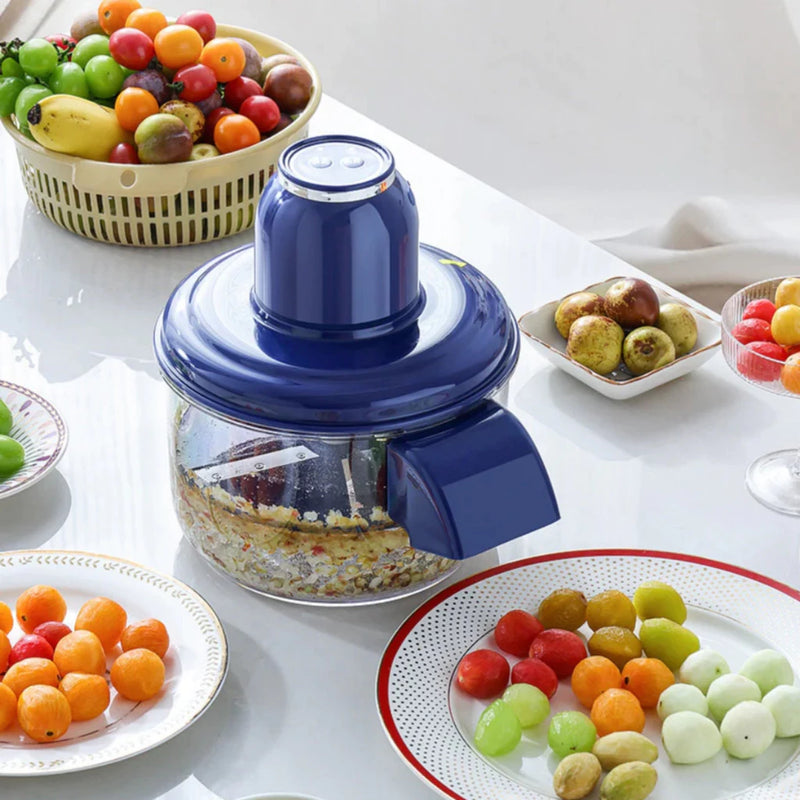 Descascador Elétrico Automático 3 em 1 – Para Uvas, Alho, Tomate e Frutas Pequenas