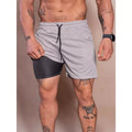 Shorts Masculino 2 em 1 com Proteção UV - Conforto e Performance para Treino e Corrida