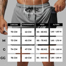 Shorts Masculino 2 em 1 com Proteção UV - Conforto e Performance para Treino e Corrida