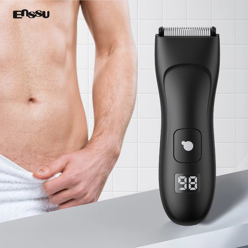 Aparador de Pelos Masculino Recarregável – Precision Pro com LED e Resistência à Água