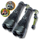 Lanterna Recarregável T9 P50/P90 | Iluminação Potente para Atividades Externas