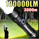 Lanterna Recarregável T9 P50/P90 | Iluminação Potente para Atividades Externas