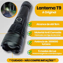 Lanterna Recarregável T9 P50/P90 | Iluminação Potente para Atividades Externas