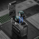 Fone de Ouvido Gamer TWS Esportivo M25 - Bluetooth 5.3, LED, Microfone com Cancelamento de Ruído