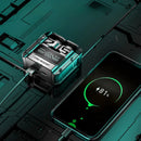 Fone de Ouvido Gamer TWS Esportivo M25 - Bluetooth 5.3, LED, Microfone com Cancelamento de Ruído