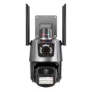 Câmera de Segurança Externa Dupla 4K 6MP com Sirene e Iluminação Integrada