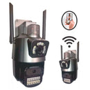 Câmera de Segurança Externa Dupla 4K 6MP com Sirene e Iluminação Integrada